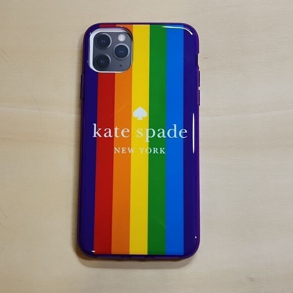 kate spade Accessories - NWOT Kate Spade Rainbow Logo iPhone 11 PRO MAX Case